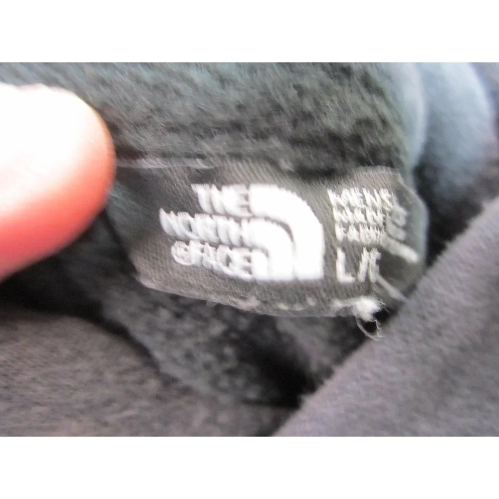 The North Face Hoodie Mens L Gray Pullover Red Box Logo Never Stop Exploring